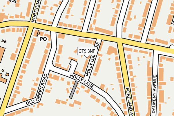 CT9 3NF map - OS OpenMap – Local (Ordnance Survey)