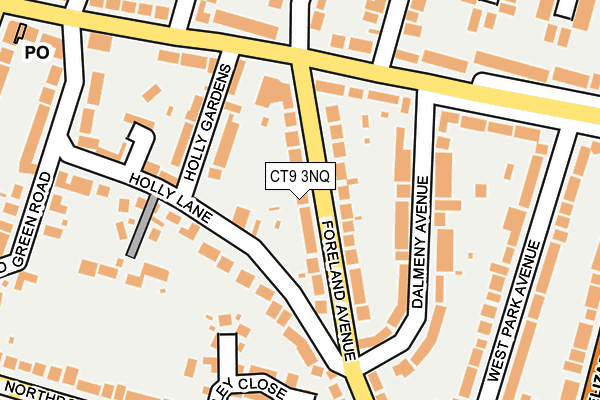 CT9 3NQ map - OS OpenMap – Local (Ordnance Survey)