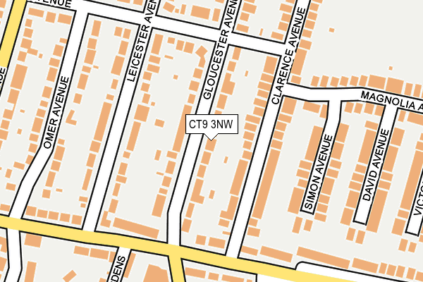 CT9 3NW map - OS OpenMap – Local (Ordnance Survey)