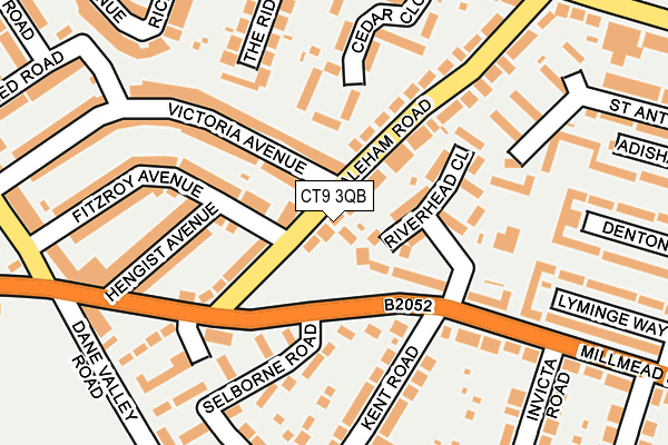 CT9 3QB map - OS OpenMap – Local (Ordnance Survey)
