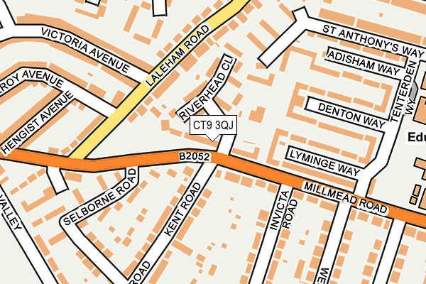 CT9 3QJ map - OS OpenMap – Local (Ordnance Survey)