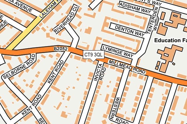 CT9 3QL map - OS OpenMap – Local (Ordnance Survey)