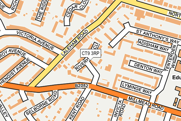 CT9 3RP map - OS OpenMap – Local (Ordnance Survey)