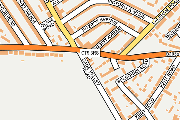 CT9 3RS map - OS OpenMap – Local (Ordnance Survey)