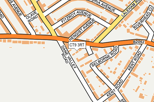 CT9 3RT map - OS OpenMap – Local (Ordnance Survey)