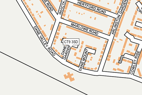 CT9 3SD map - OS OpenMap – Local (Ordnance Survey)