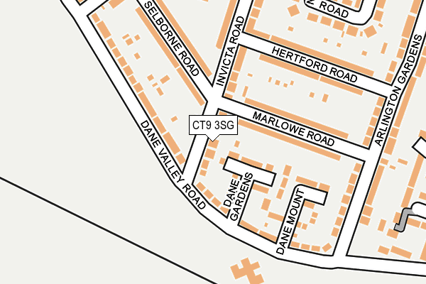 CT9 3SG map - OS OpenMap – Local (Ordnance Survey)
