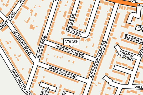 CT9 3SH map - OS OpenMap – Local (Ordnance Survey)