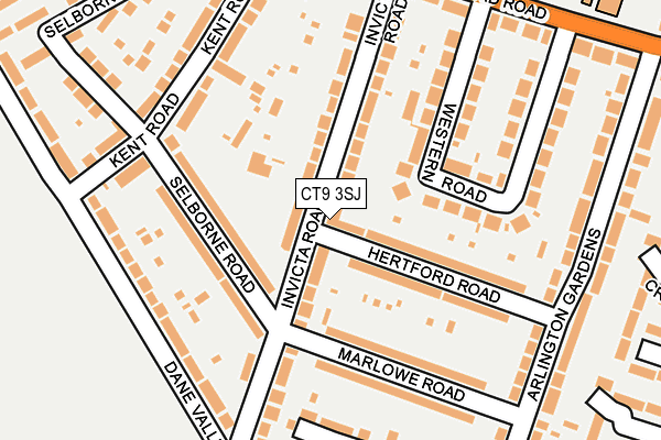 CT9 3SJ map - OS OpenMap – Local (Ordnance Survey)