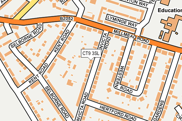 CT9 3SL map - OS OpenMap – Local (Ordnance Survey)