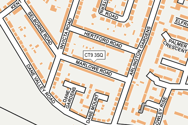 CT9 3SQ map - OS OpenMap – Local (Ordnance Survey)