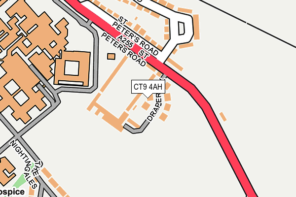 CT9 4AH map - OS OpenMap – Local (Ordnance Survey)