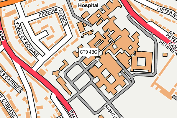 CT9 4BG map - OS OpenMap – Local (Ordnance Survey)