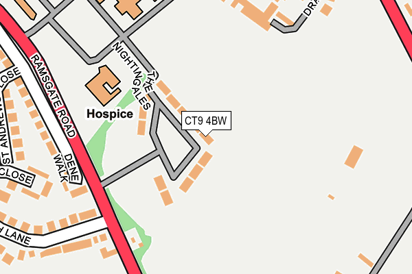 CT9 4BW map - OS OpenMap – Local (Ordnance Survey)