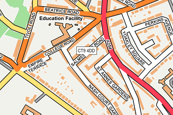 CT9 4DD map - OS OpenMap – Local (Ordnance Survey)