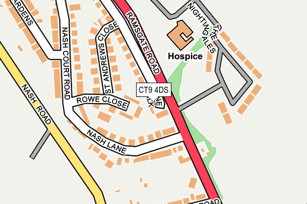 CT9 4DS map - OS OpenMap – Local (Ordnance Survey)