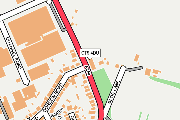 CT9 4DU map - OS OpenMap – Local (Ordnance Survey)