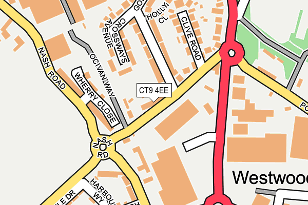 CT9 4EE map - OS OpenMap – Local (Ordnance Survey)