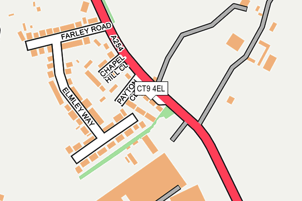 CT9 4EL map - OS OpenMap – Local (Ordnance Survey)