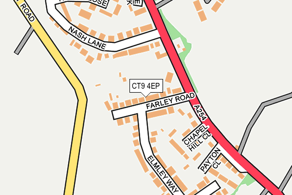 CT9 4EP map - OS OpenMap – Local (Ordnance Survey)