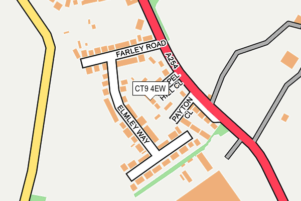 CT9 4EW map - OS OpenMap – Local (Ordnance Survey)