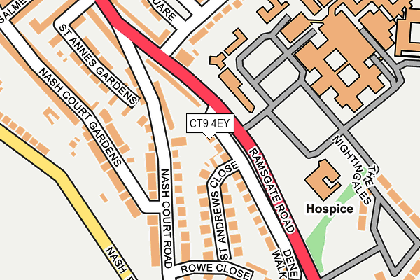 CT9 4EY map - OS OpenMap – Local (Ordnance Survey)