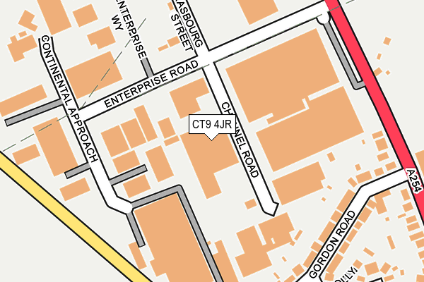 CT9 4JR map - OS OpenMap – Local (Ordnance Survey)