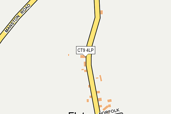 CT9 4LP map - OS OpenMap – Local (Ordnance Survey)