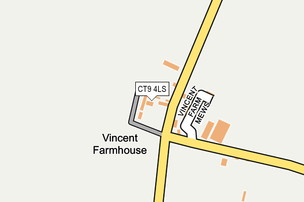 CT9 4LS map - OS OpenMap – Local (Ordnance Survey)
