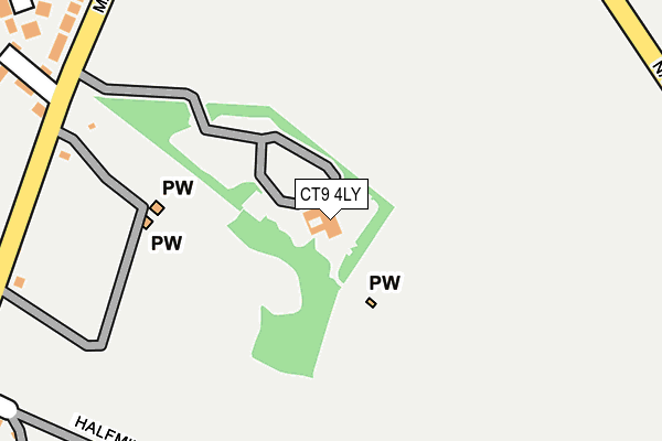 CT9 4LY map - OS OpenMap – Local (Ordnance Survey)