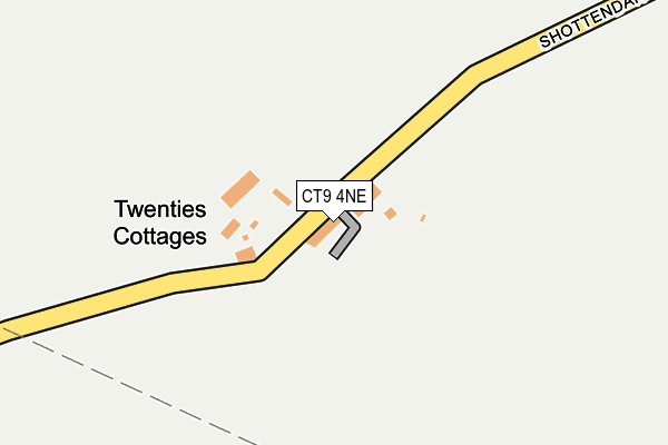 CT9 4NE map - OS OpenMap – Local (Ordnance Survey)