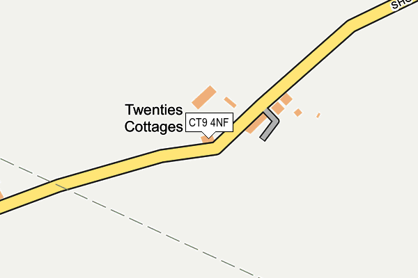 CT9 4NF map - OS OpenMap – Local (Ordnance Survey)