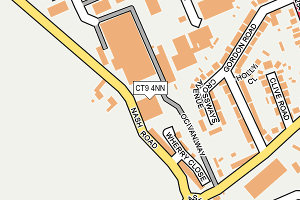 CT9 4NN map - OS OpenMap – Local (Ordnance Survey)