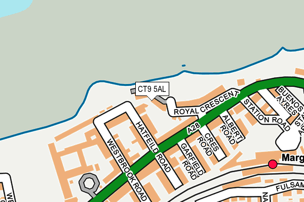 CT9 5AL map - OS OpenMap – Local (Ordnance Survey)