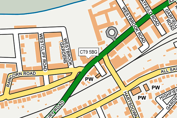 CT9 5BG map - OS OpenMap – Local (Ordnance Survey)