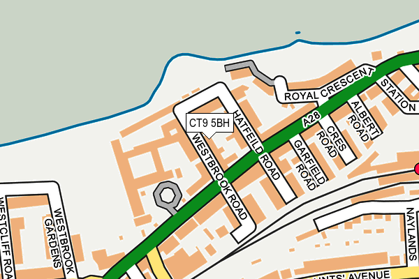 CT9 5BH map - OS OpenMap – Local (Ordnance Survey)