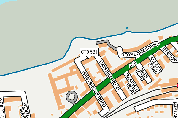 CT9 5BJ map - OS OpenMap – Local (Ordnance Survey)
