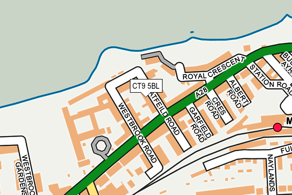 CT9 5BL map - OS OpenMap – Local (Ordnance Survey)