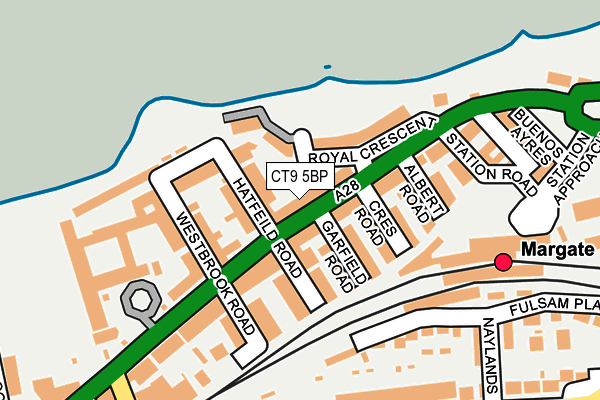 CT9 5BP map - OS OpenMap – Local (Ordnance Survey)