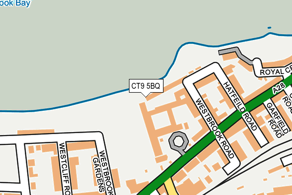 CT9 5BQ map - OS OpenMap – Local (Ordnance Survey)