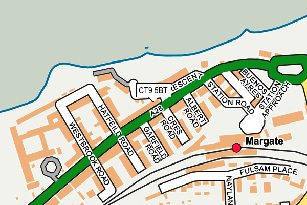 CT9 5BT map - OS OpenMap – Local (Ordnance Survey)