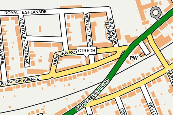 CT9 5DH map - OS OpenMap – Local (Ordnance Survey)