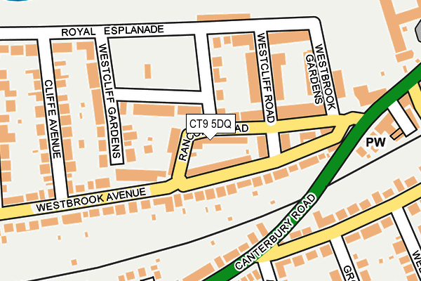 CT9 5DQ map - OS OpenMap – Local (Ordnance Survey)