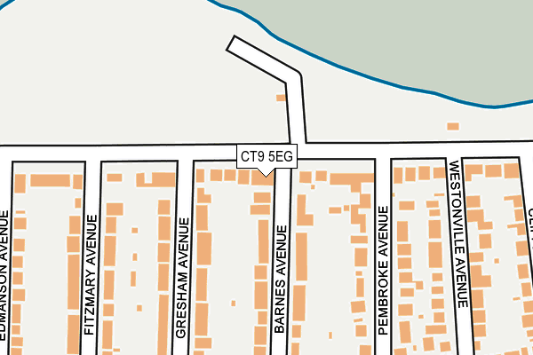 CT9 5EG map - OS OpenMap – Local (Ordnance Survey)