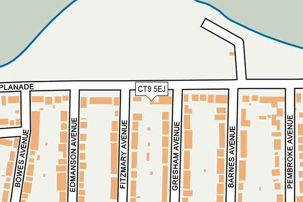 CT9 5EJ map - OS OpenMap – Local (Ordnance Survey)