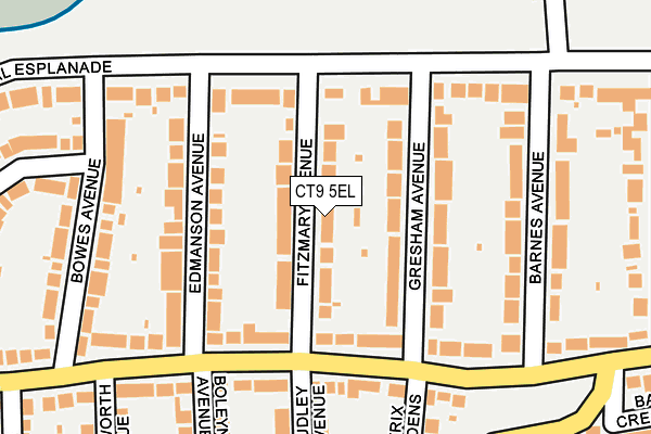 CT9 5EL map - OS OpenMap – Local (Ordnance Survey)