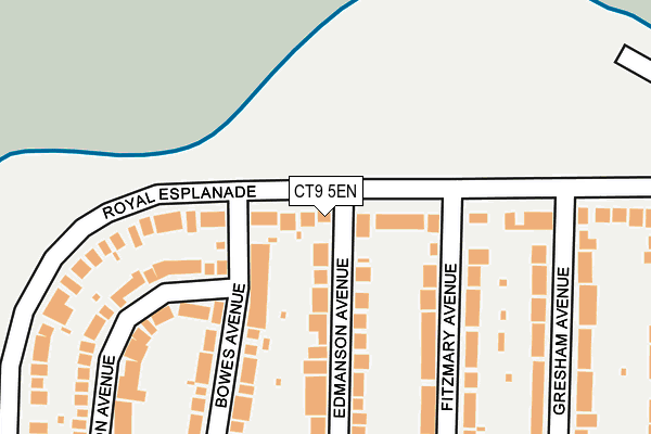 CT9 5EN map - OS OpenMap – Local (Ordnance Survey)