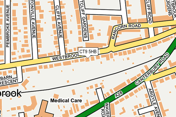 CT9 5HB map - OS OpenMap – Local (Ordnance Survey)