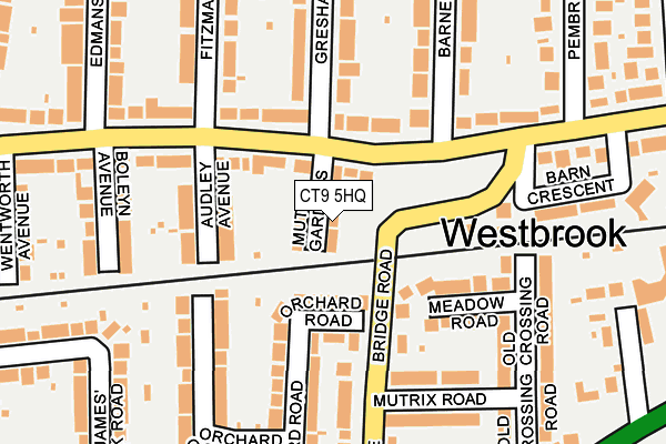 CT9 5HQ map - OS OpenMap – Local (Ordnance Survey)