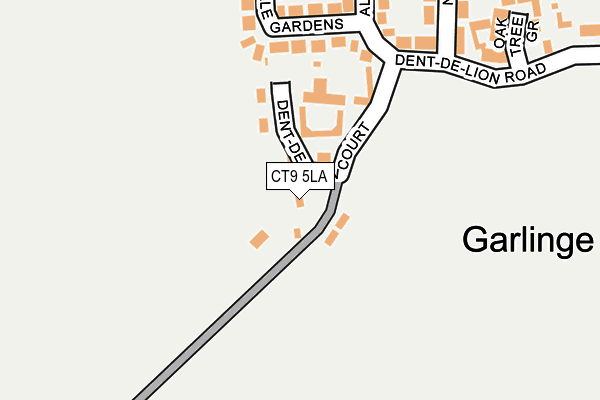 CT9 5LA map - OS OpenMap – Local (Ordnance Survey)
